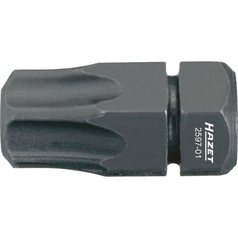 Hazet Bit, Sechskant massiv 8 (5/16), Innen TORX Profil, T45, 18 mm lang