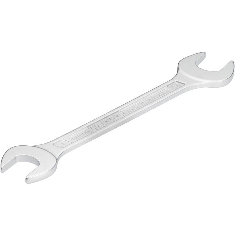 Hazet - Clé à fourche double 450NA-1X1.1/8VKH ∙ Profil à 6 pans extérieurs ∙ Taille 1 x 1.1⁄8″