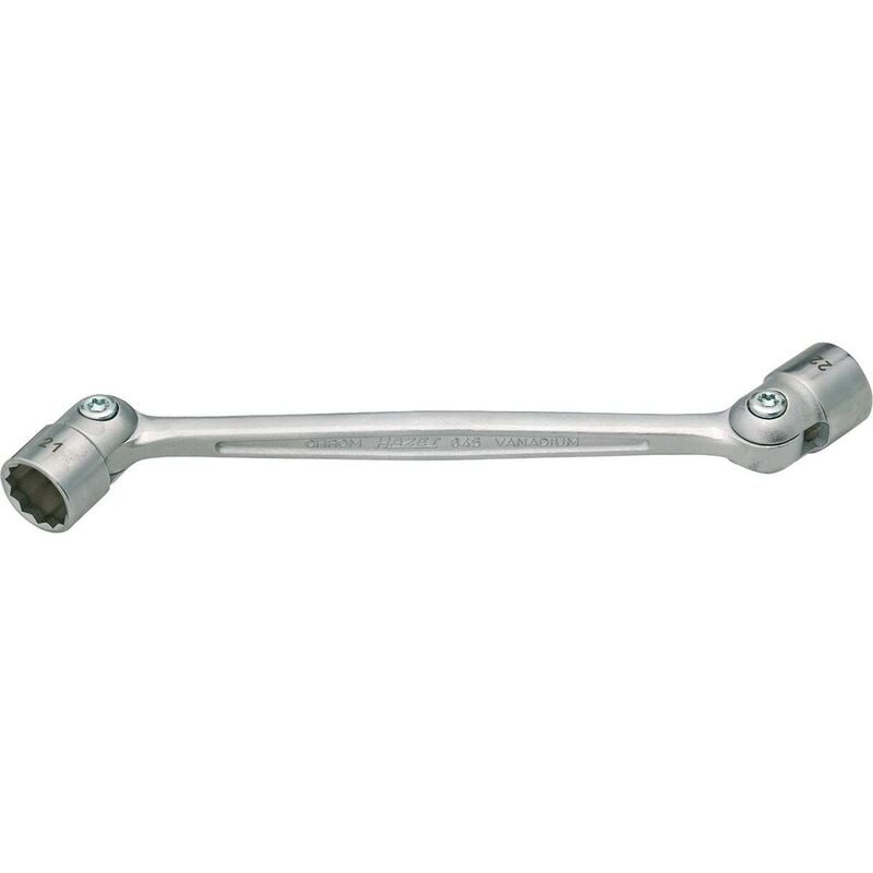 Clé à têtes mobiles 645-8X9 ∙ Profil à 12 pans extérieurs ∙ Taille 8 x 9 mm