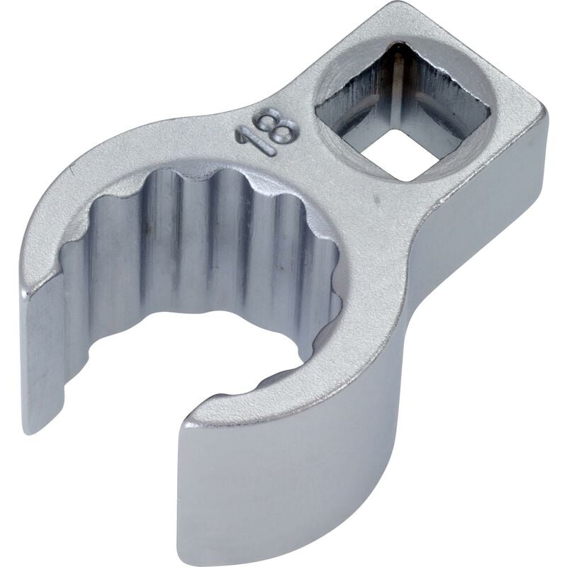 Hazet - Clé polygonale ouverte 848Z-18 ∙ Carré creux 3/8 pouce (10 mm) ∙ Profil à 12 pans extérieurs ∙ Taille 18 mm ∙ Carré intérieur 10 &61 3⁄8″
