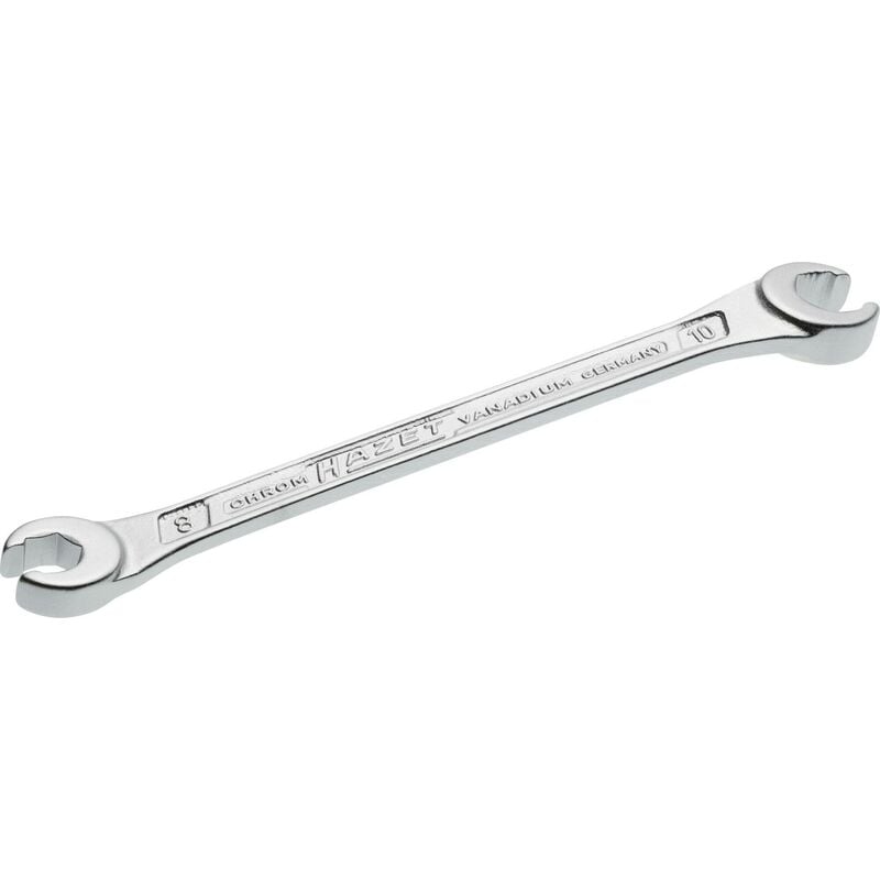 Hazet - Clé polygonale double ∙ ouverte 612-8X10 ∙ Profil à 6 pans extérieurs ∙ Taille 8 x 10 mm