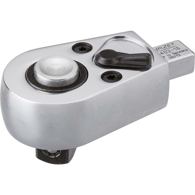 Testa ad innesto con cricchetto reversibile 6403-1S ∙ Attacco quadro ad innesto 9 x 12 mm, massiccio ∙ Attacco quadro, massiccio, 1/2 di pollice