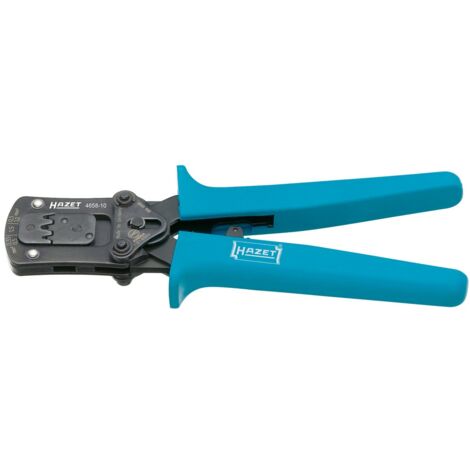HAZET Crimpzange, Länge 150 mm, mit integrierter Zwangssperre, 4658-10