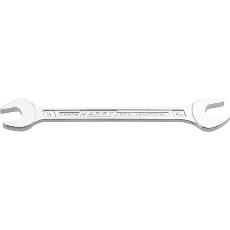 HAZET Doppel-Maulschlüssel 450NA-1/2X9/16VKH Außen-Sechskant Profil <sup>1</