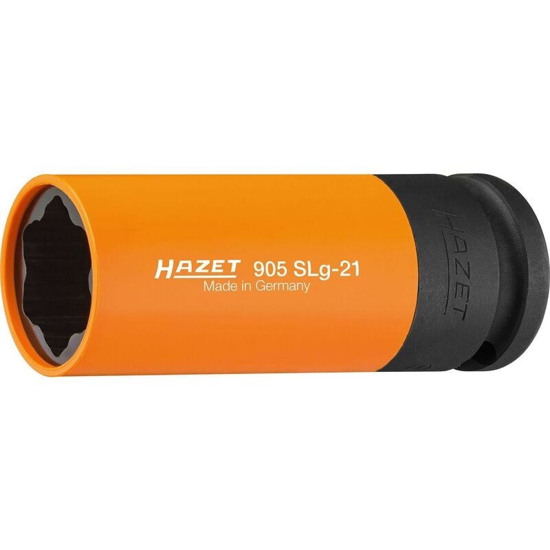 Douille à chocs ∙ profil spécial 905SLG-21 ∙ Carré creux 1/2 pouce (12,5 mm) ∙ Profil spécial hybride d'écrous de roues ∙ Taille 21 mm