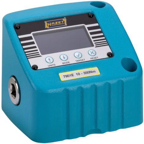 Hazet Drehmoment-Prüfgerät, elektronisch, 10 - 350 Nm, Nm min-max: 10 - 350 Nm, Vierkant hohl 12,5 mm (1/2)