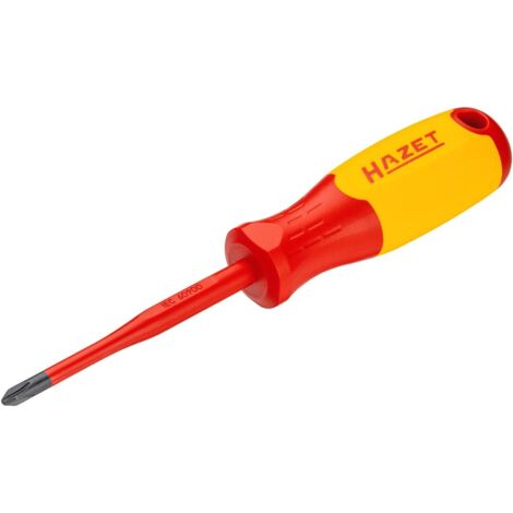 Hazet Elektriker-Schraubendreher, schutzisoliert, Kreuzschlitz Profil PH, SW PH2