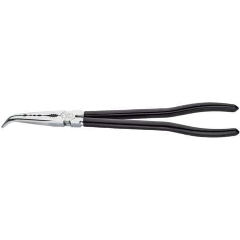 Hazet Flachrund-Zange 280 mm lang, stumpfwinklig gebogen (45°)