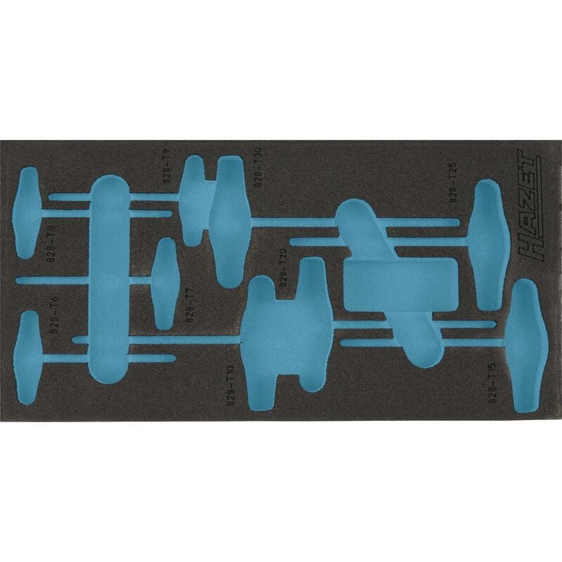 Hazet - Garniture en mousse souple bimatière 163-182L ∙ l x l : 342 mm x 172 mm