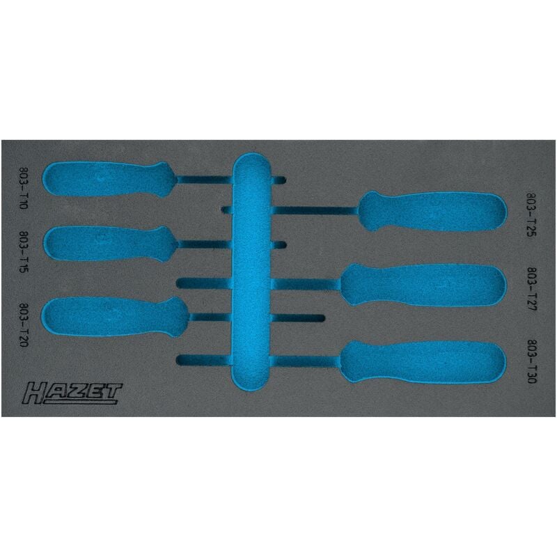 Hazet - Garniture en mousse souple bimatière 163-225L ∙ l x l : 342 mm x 172 mm