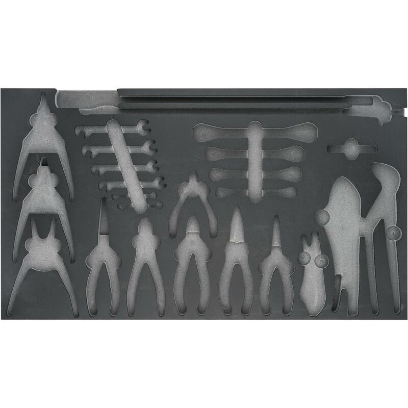 Hazet - Garniture en mousse souple bimatière 163-319L