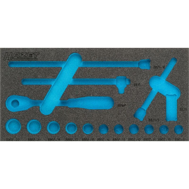 Hazet - Garniture en mousse souple bimatière 163-335L ∙ l x l : 342 mm x 172 mm