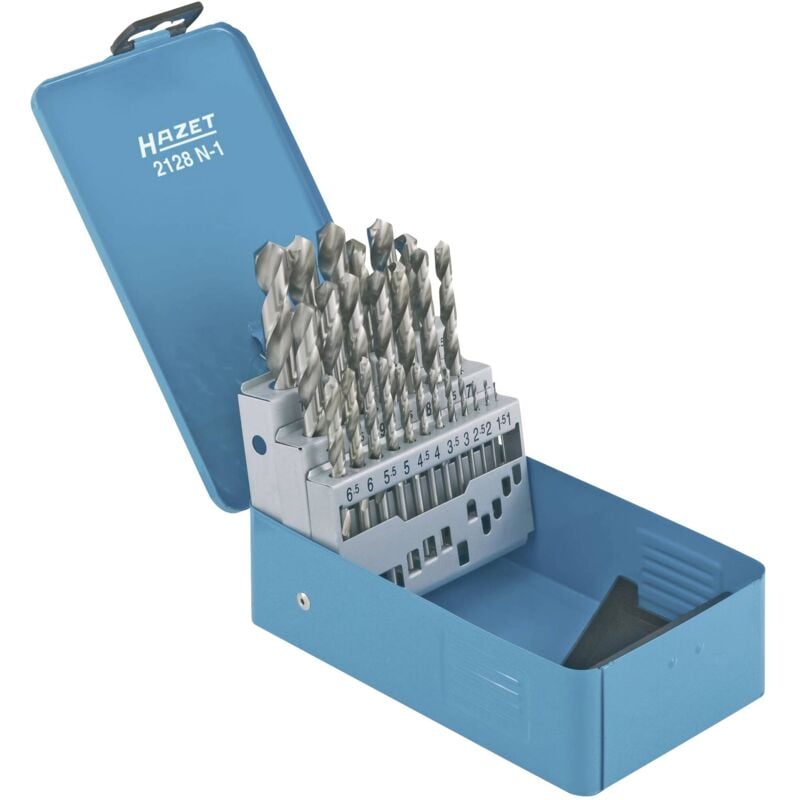 Hazet - 2128N-1 hss Jeu de forets à queue 25 pièces din 338 1 set R756972