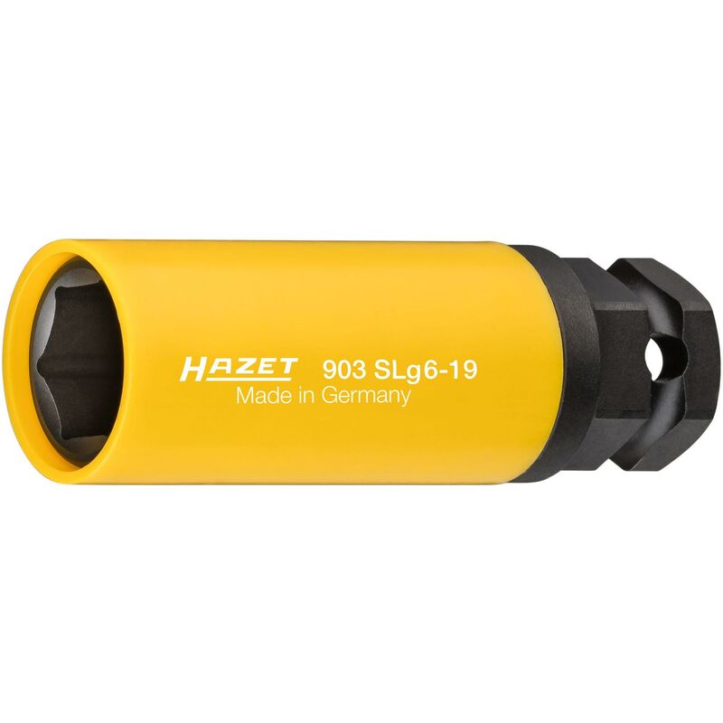 Douille à chocs 903SLG6-19 ∙ Carré creux 1/2 pouce (12,5 mm), 6 pans extérieurs 24 mm ∙ Profil Traction à 6 pans extérieurs ∙ Taille 19 mm