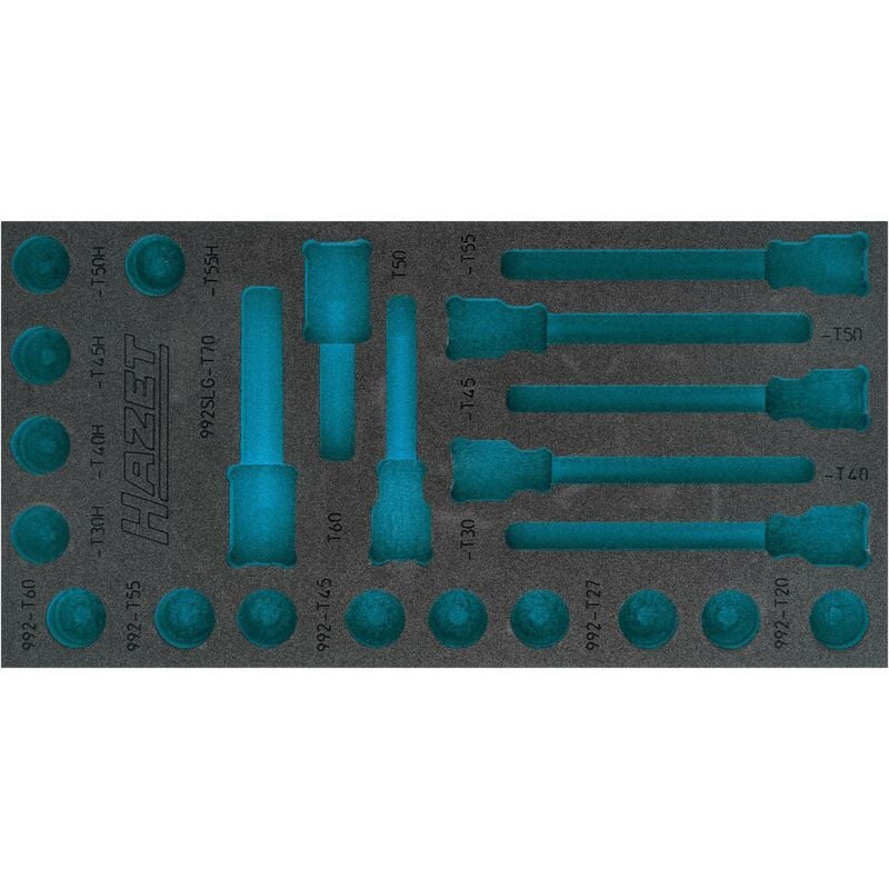 Hazet - Garniture en mousse souple bimatière 163-492L ∙ l x l : 342 mm x 172 mm