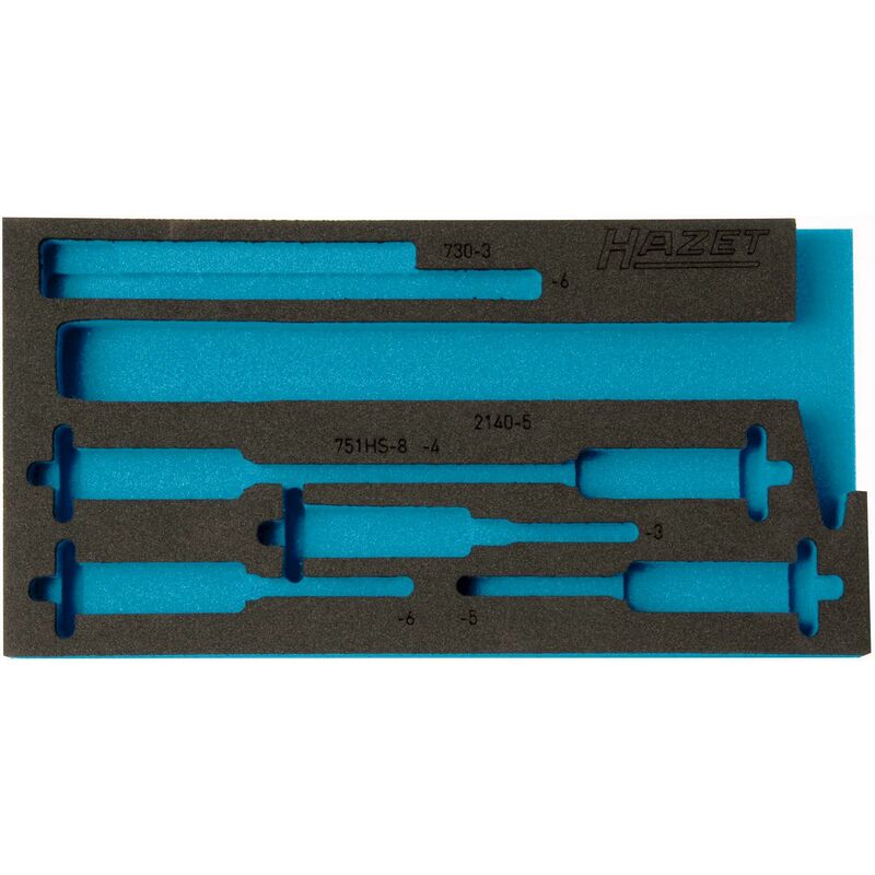 Image of Hazet - Alloggiamento in espanso morbido bicomponente 163-299L ∙ l x p: 342 mm x 172 mm