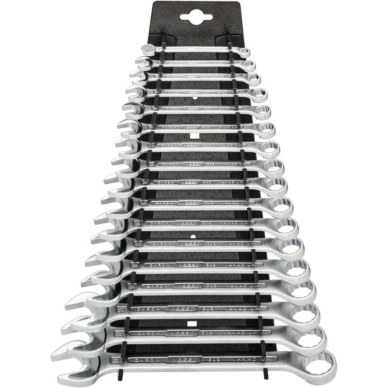 Jeu de clés mixtes 603/17H ∙ Profil Traction à 12 pans extérieurs ∙ 17 pièces ∙ 6 – 24