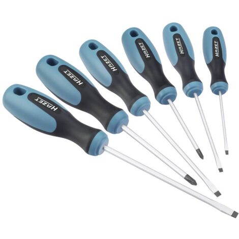 Hazet Jeu de tournevis 6 pièces cruciforme Phillips, vis à fente R756962