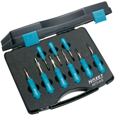 Hazet Kabelentriegeler Sortiment, Anzahl Werkzeuge: 9, Art.Nr. 4670-6/9