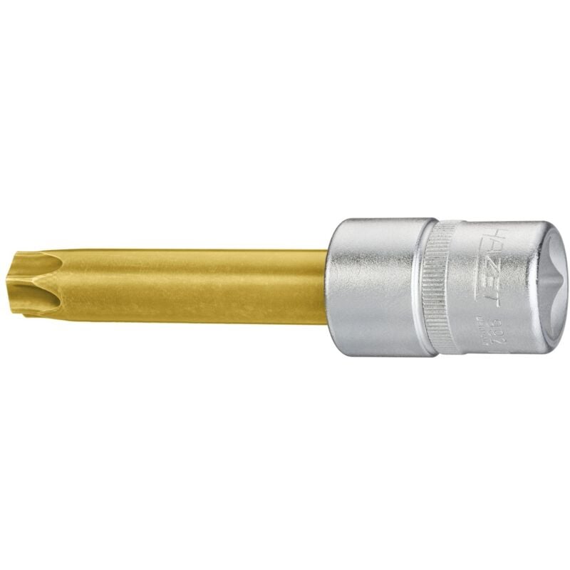 Kardanwellen-Einsatz torx Schraubendreher-Einsatz, Vierkant hohl 12,5 mm (1/2), Innen torx Profil, T60 - Hazet
