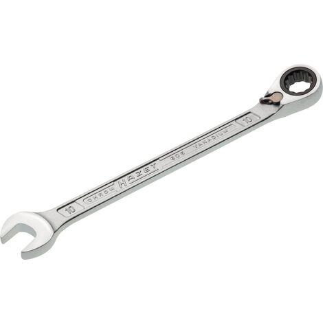 Hazet Knarren Ring-Maulschlüssel, Außen-Doppel-Sechskant-Tractionsprofil, 10 mm