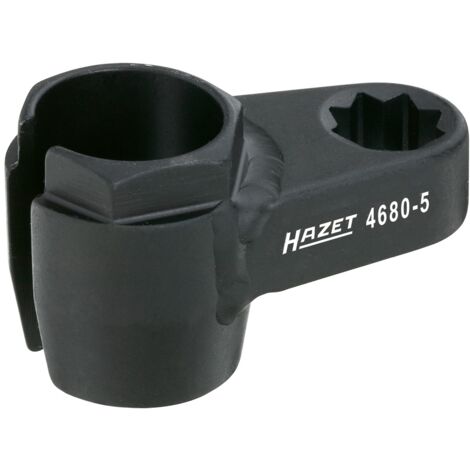 Hazet Lambda-Sonden Einsatz, Doppel-Vierkant hohl 12,5 mm (1/2), Außen-Sechskant Profil, 22 mm