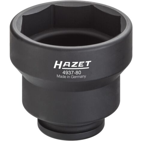 Hazet Nkw Achsmutter-Steckschlüssel, Vierkant hohl 20 mm (3/4), 80 mm