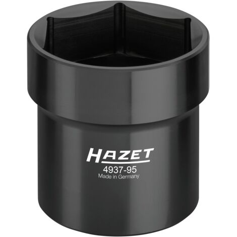 Hazet Nkw Ölkappen/ Achsmutter-Steckschlüssel, Vierkant hohl 20 mm (3/4), 95 mm