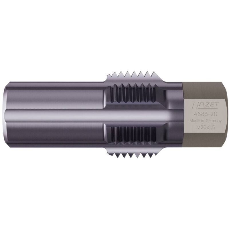 Hazet - Outil de réparation de filetage capteurs / sondes de température des gaz d'échappement 4683-20 ∙ 6 pans extérieurs 13 mm ∙ Longueur : 50 mm
