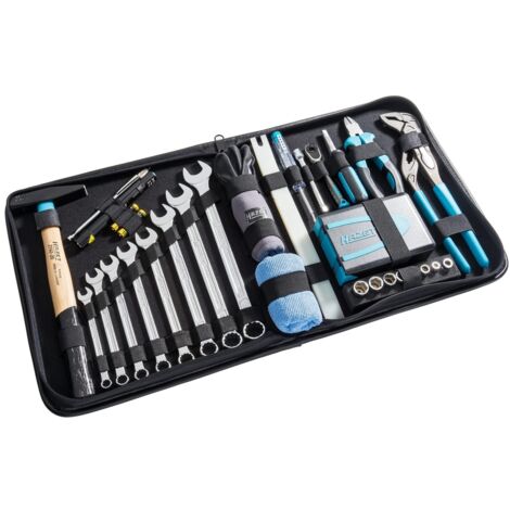 HAZET Premium Werkzeug-Ledertasche 1520/64 Sechskant massiv 6,3 (1/4 Zoll), Vi