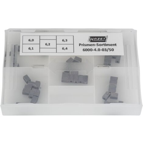 Hazet Prismen-Sortiment 6,0 / 6,1 / 6,2 / 6,3 / 6,4 mm, 6000-4.0-03/50