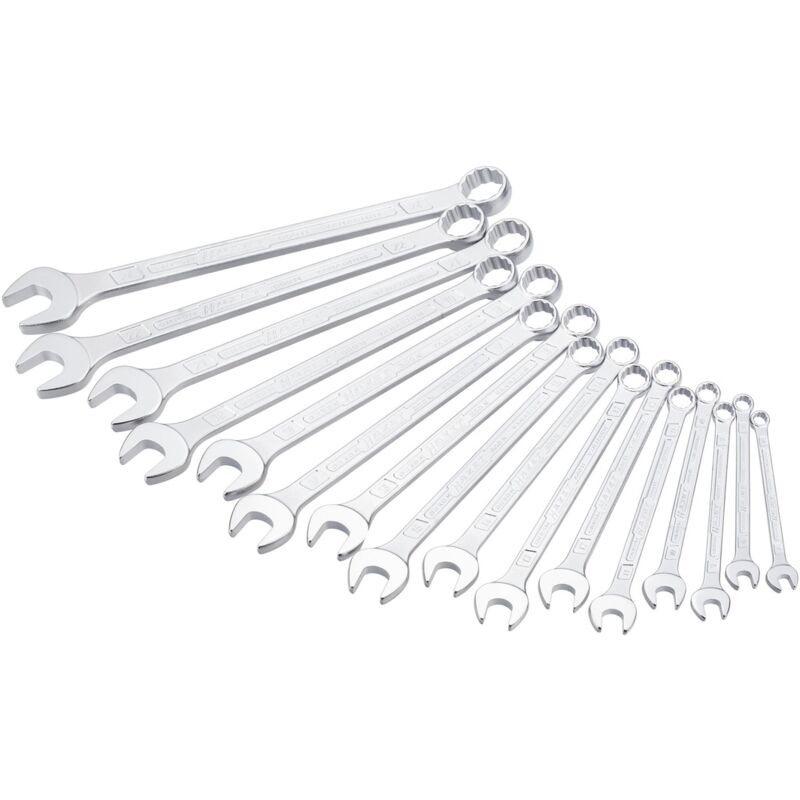 Ring-Maulschlüssel Satz, Außen-Doppel-Sechskant-Tractionsprofil, 7 - 24, Anzahl Werkzeuge: 16 - Hazet