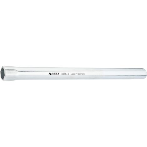 Hazet Rohr-Steckschlüssel, Vierkant hohl 12,5 mm (1/2), Außen-Sechskant Profil, 24 mm
