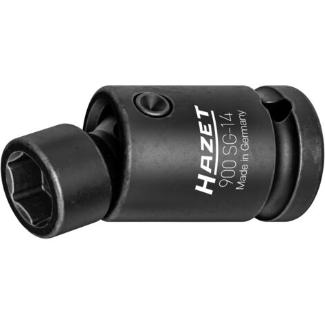Hazet Schlag-, Maschinenschrauber Gelenk-Steckschlüsseleinsatz, Sechskant, 1/2 (12,5 mm) Vierkant hohl, Außen Sechskant-Tractionsprofil, SW 14 mm
