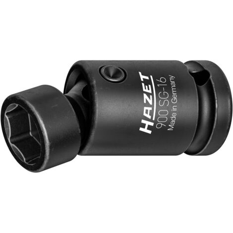 Hazet Schlag-, Maschinenschrauber Gelenk-Steckschlüsseleinsatz, Sechskant, 1/2 (12,5 mm) Vierkant hohl, Außen Sechskant-Tractionsprofil, SW 16 mm