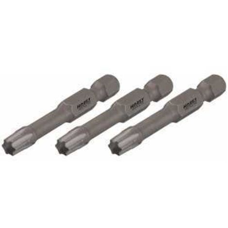 HAZET Schlag-, Maschinenschrauber-Torsions-Bits 2223SLG-T10/3 Sechskant massiv