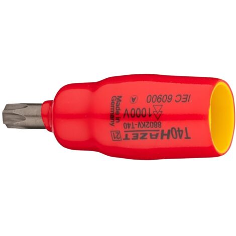 Hazet Schraubendreher-Steckschlüsseleinsatz, Vierkant hohl 10 mm (3/8), Innen TORX Profil, T40, kurz