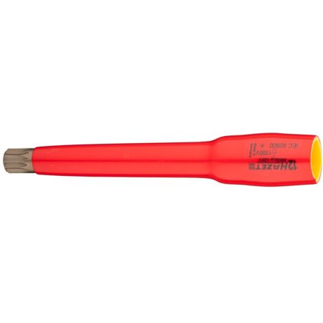 Hazet Schraubendreher-Steckschlüsseleinsatz, Vierkant hohl 10 mm (3/8), Innen Vielzahn Profil XZN, M12