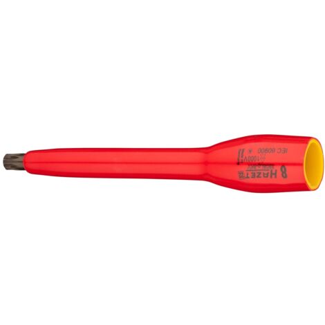 Hazet Schraubendreher-Steckschlüsseleinsatz, Vierkant hohl 10 mm (3/8), Innen Vielzahn Profil XZN, M8