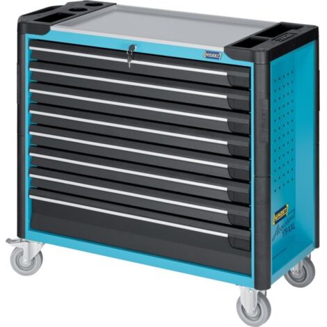 Hazet – Servante d'atelier roulante 8 tiroirs – Construction acier robuste – Charge maximale 1000 kg – Dimensions 1027x1155x503 mm