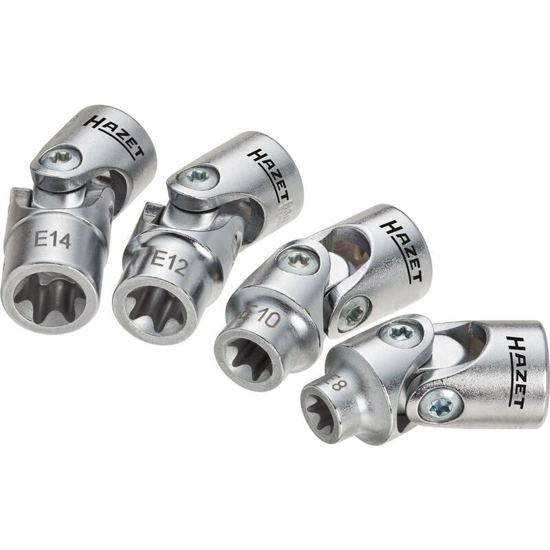 Serie di chiavi a bussola 880G-E/4 ∙ Attacco quadro, cavo, 3/8 di pollice (10 mm) ∙ Profilo esterno torx® ∙ 4-pezzi ∙ E8 – E14