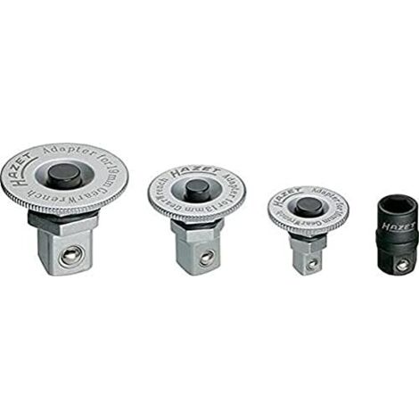 HAZET set di tori per chiavi ad anello a cricchetto 606/4SPC, con pomello di bloccaggio, set da 4 pezzi, 3 tori per chiavi ad anello a cricchetto con pomello di bloccaggio
