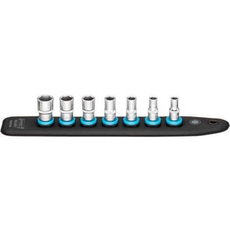 Hazet SmartRail mit 7 Steckplätzen, Vierkant hohl 6,3 mm (1/4), Außen Sechskant-Tractionsprofil, 5.5, 6, 7, 8, 10, 11, 13, Anzahl Werkzeuge: 7