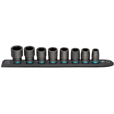 Hazet SmartRail, Vierkant hohl 12,5 mm (1/2), Außen-Sechskant-Tractionsprofil, Anzahl Werkzeuge: 8