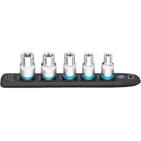 Hazet SmartRail, Vierkant hohl 12,5 mm (1/2), Außen TORX Profil, Anzahl Werkzeuge: 5
