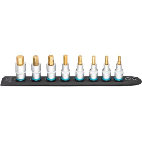 Hazet SmartRail, Vierkant hohl 12,5 mm (1/2), Innen-Sechskant Profil, Anzahl Werkzeuge: 8