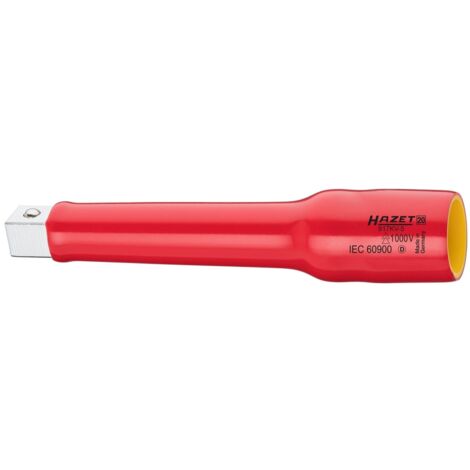 Hazet Verlängerung, schutzisoliert, Vierkant hohl 12,5 mm (1/2), Vierkant massiv 12,5 mm (1/2), Art.Nr. 917KV-5