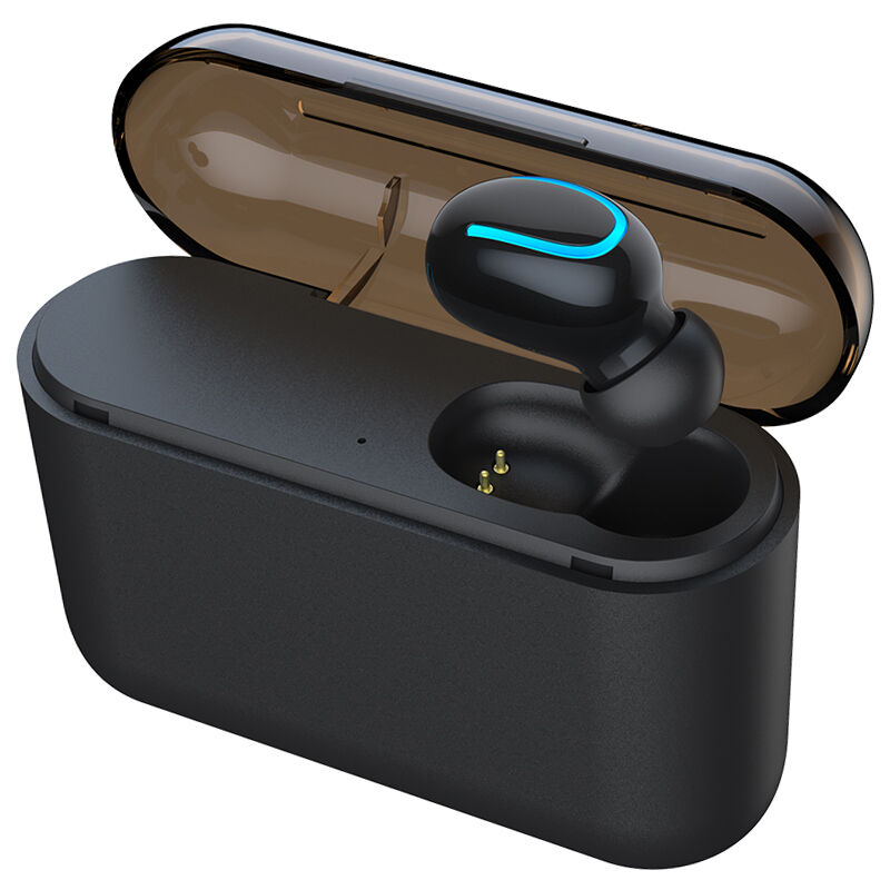 

HBQ-Q32 Auriculares de un solo oido Auriculares internos inalambricos Bluetooth 5.0 Auriculares de musica magneticos Auriculares deportivos con caja