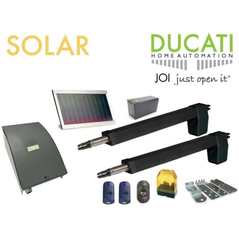 HC812-300 SOLAIRE automatisme kit motorisation - DUCATI HOME-AUTOMATION - Automatisme de Portail - Longueur de course 300mm