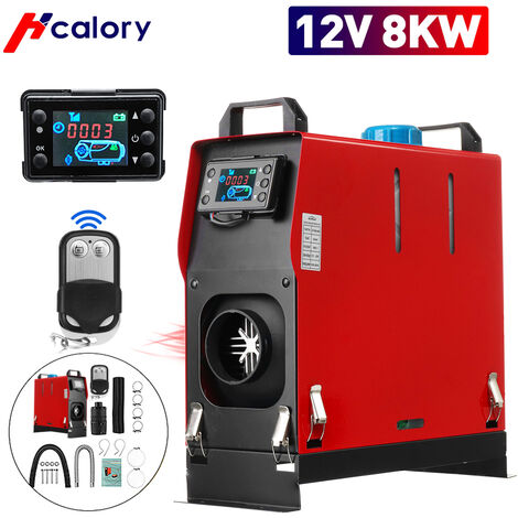 HCalory 5-8KW 12V Calentador de aire para automóvil diesel Calentador de aire LCD Calentador de estacionamiento
